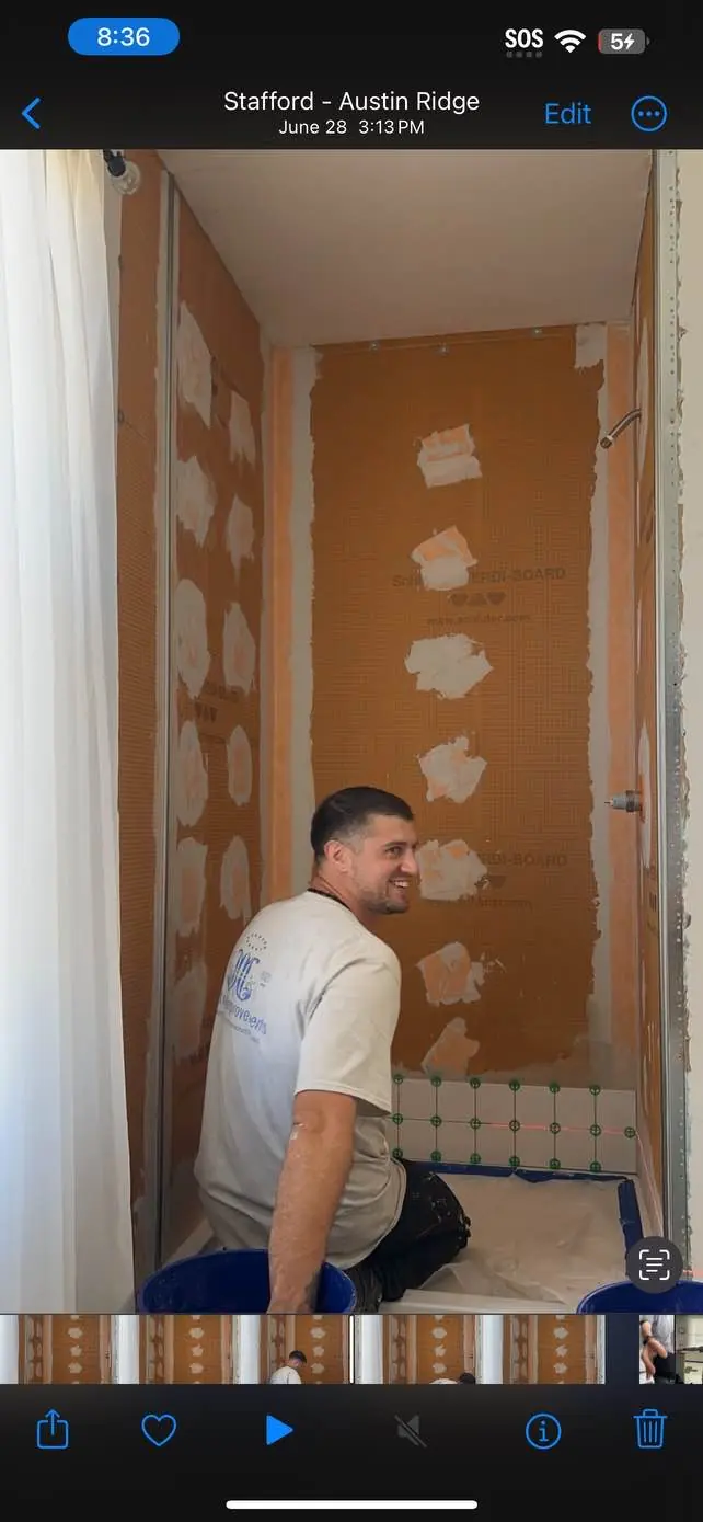 Waterproofing a shower in Stafford